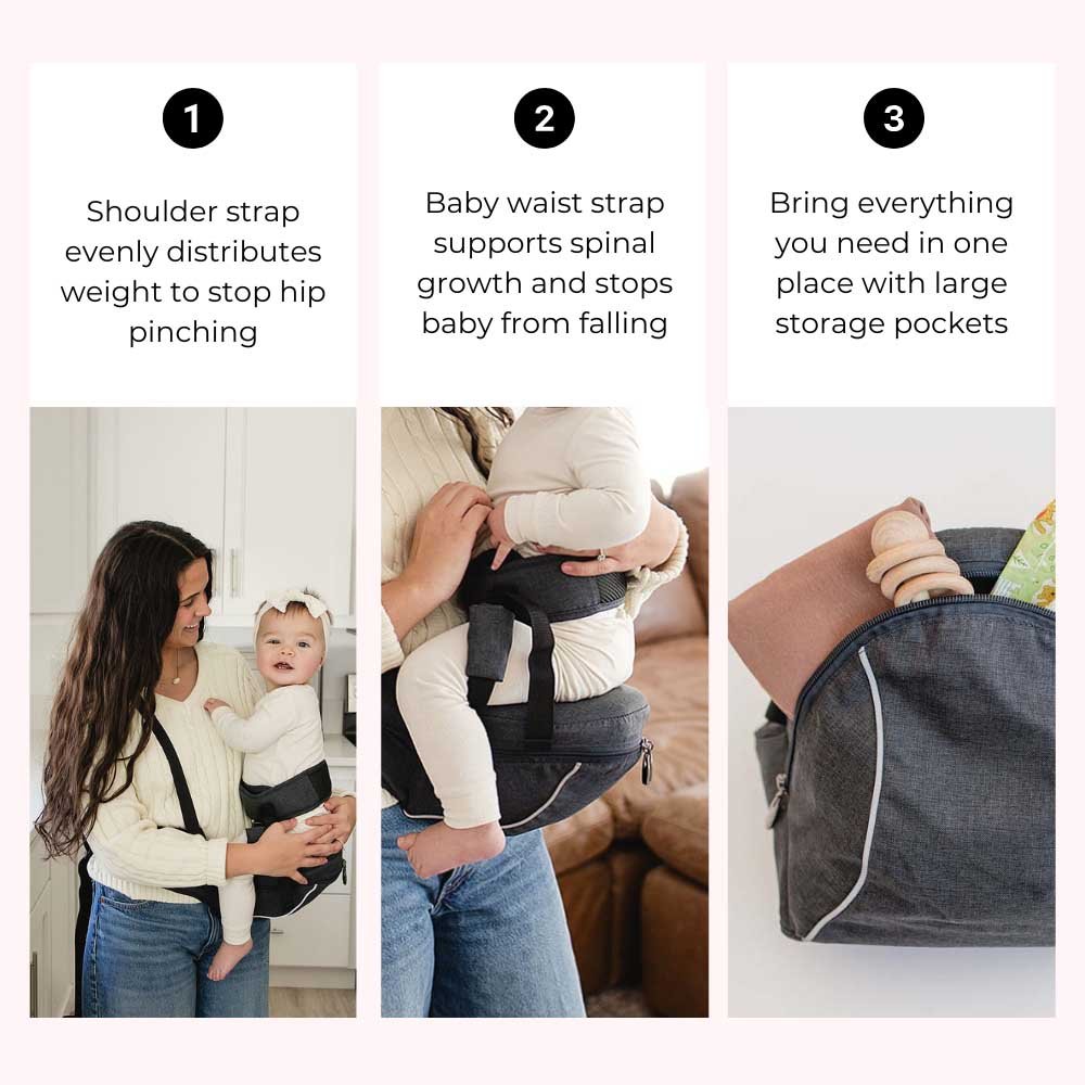 CarryMate Hip Carrier feeding position